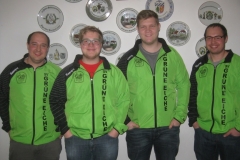 Bild zeigt: Die neuen Rekordhalter (von links) Victor Baumbach, Andreas Stadlmayr, Sebastian Hammer und Daniel Baumbach
